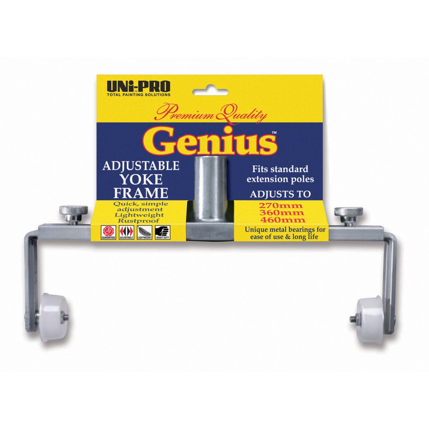 UNi-PRO Genius Adjustable Yoke Roller Frame 270-460mm - Lightweight Aluminium
