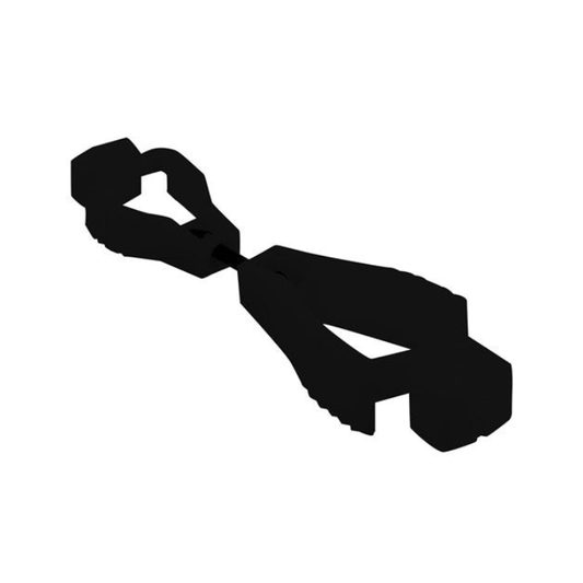 Black silhouette of a tool on a white background