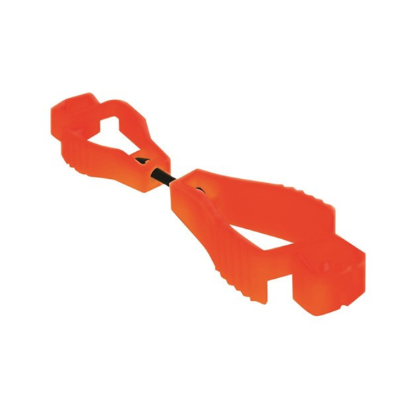 Orange plastic tool on a white background