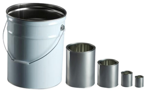 Metal Cans with Open Top Lids (Paint Tins) – Bulk Cartons Available in Multiple Sizes