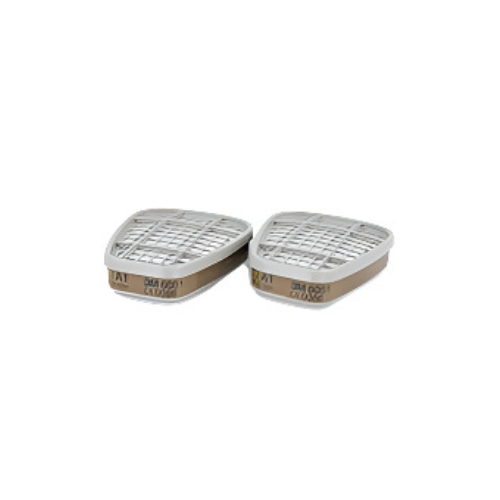 3M 6051 Organic Vapour Cartridges Filter Pack of 2