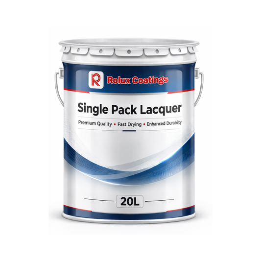 Rolux Coatings Single Pack Lacquer can on a white background 20L