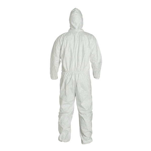 DuPont Tyvek 400 hooded disposable coveralls back for spraying and industrial protection