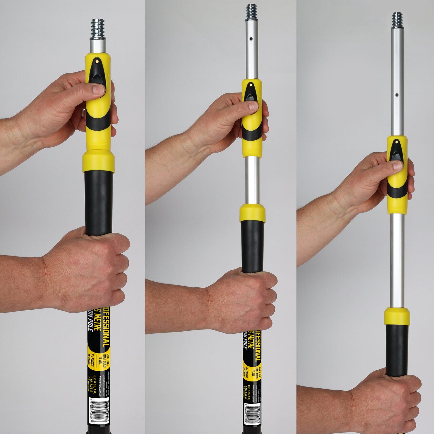 UNi-PRO 2-in-1 Dual Extension Pole 0.7m-1.5m - Professional Telescopic Painting Pole
