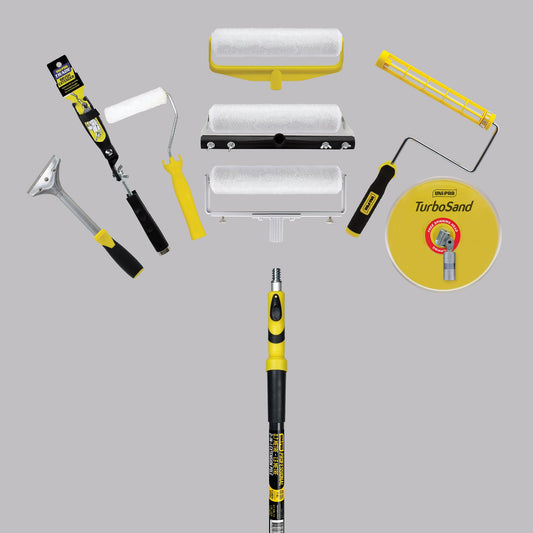 UNi-PRO 2-in-1 Dual Extension Pole 0.7m-1.5m - Professional Telescopic Painting Pole