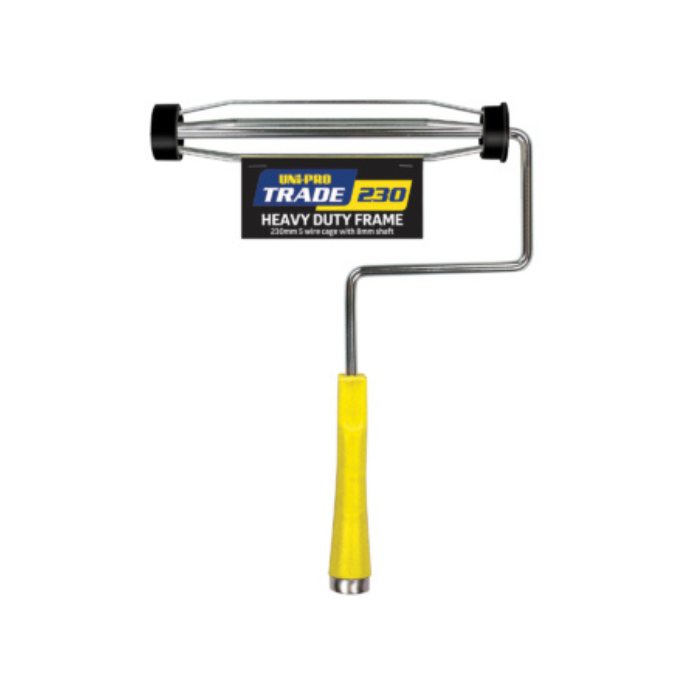 UNi-PRO Trade Heavy Duty Roller Frame - 8mm Shaft Professional Paint Roller (180mm, 230mm, 270mm)