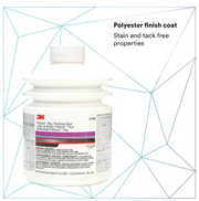 Bottle of 3M polyester finish coat with geometric design