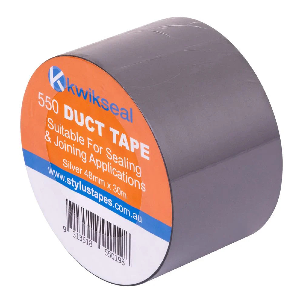 Kwikseal 550 PVC Duct Tape Silver 48mm x 30m