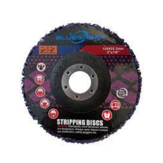 Blueshark 125mm Purple clean & strip disc for Paint Removal & Surface Prep