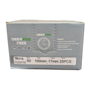 Deerfos Resin Fibre Discs 100mm 60 Grit Box (25)