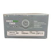 Deerfos Resin Fibre Discs 100mm 80 Grit Box (25)