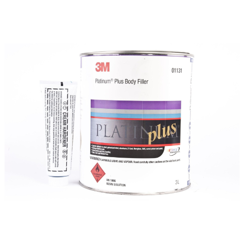 3M Platinum Plus Body Filler 3L - Premium Automotive Bog & Hardener