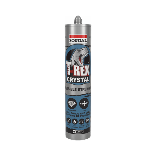 Soudal T-Rex Crystal Clear SMX Adhesive Sealant 290ml