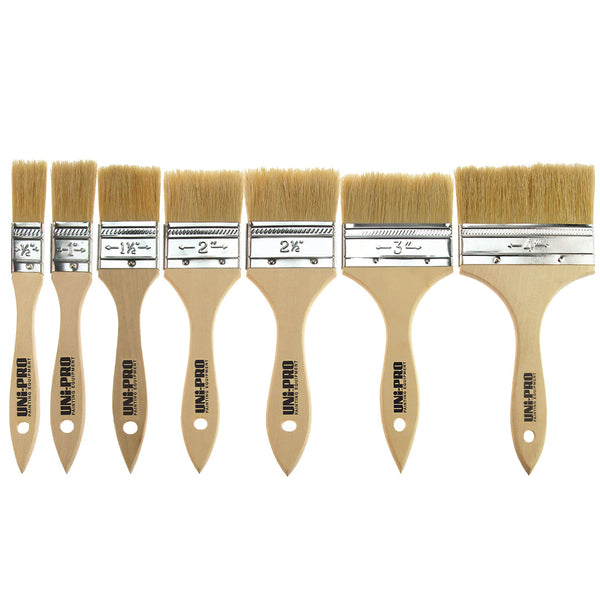 Unipro Natural Bristle Chip Brush - 100% Pure Bristle for Epoxy & Fibreglass