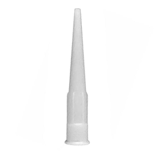Adhesive cartridge nozzle applicator tip for sealant and silicone tubes, designed for precise material dispensing.