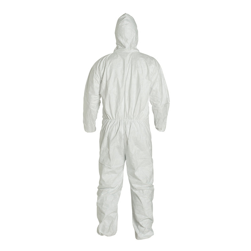 DuPont Tyvek 400 hooded disposable coveralls back for spraying and industrial protection