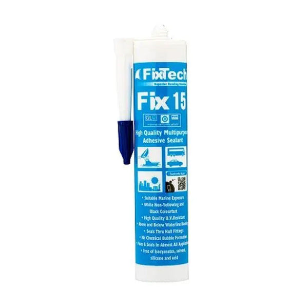 Fixtech Fix 15 Adhesive Sealant Black 290ml