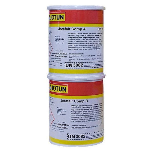 Jotun Jotafair 2L Epoxy Kit A and B for marine-grade fairing and repair, high-strength two-part epoxy filler