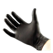 Stylus Black Nitrile Gloves 100 Pack - Powder-Free Disposable Examination Gloves