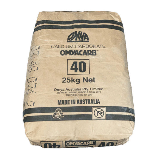 Omya Carb Calcium Carbonate 40 fine powder 25kg bag for industrial use