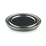Tinplate open top metal can lid – friction-fit cover for paint cans, coatings, solvents, resins and industrial liquids supplied by Iron Link Distributors Australia.