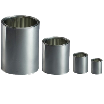 Open top metal cans made from tinplate steel – durable containers for paints, coatings, solvents and industrial liquids supplied by Iron Link Distributors Australia.