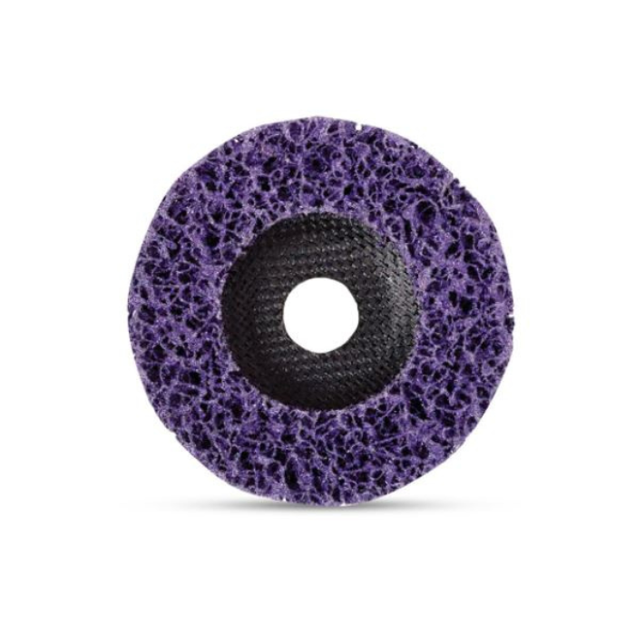 Purple non woven surface conditioning disc for paint rust and weld preparation