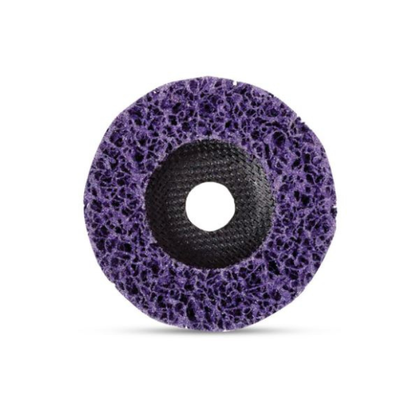 Purple non woven surface conditioning disc for paint rust and weld preparation
