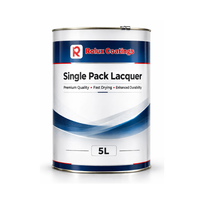 Rolux Coatings Single Pack Lacquer can on a white background 5L