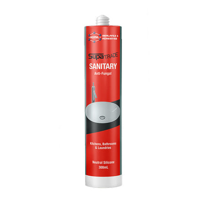 Admil SupaTrade Sanitary Neutral Silicone 300ml - Grey