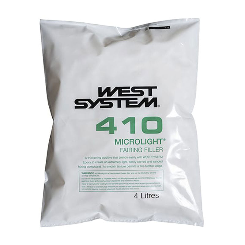 West System 410 Microlight low-density fairing filler for easy sanding epoxy applications