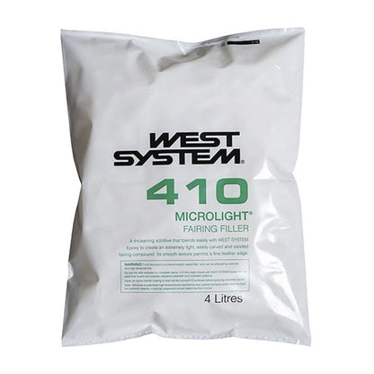 West System 410 Microlight low-density fairing filler for easy sanding epoxy applications