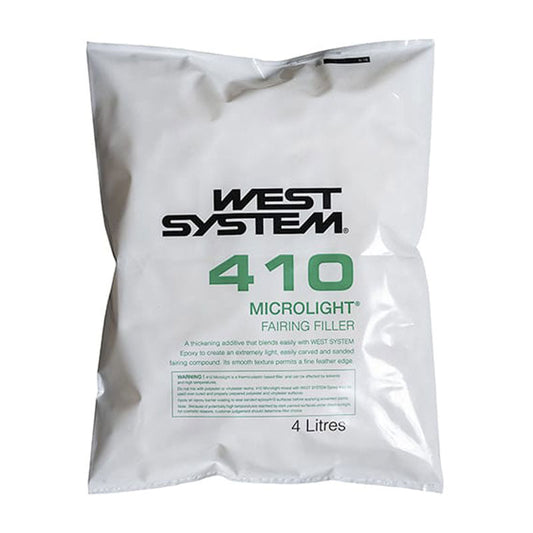 West System 410 Microlight low-density fairing filler for easy sanding epoxy applications