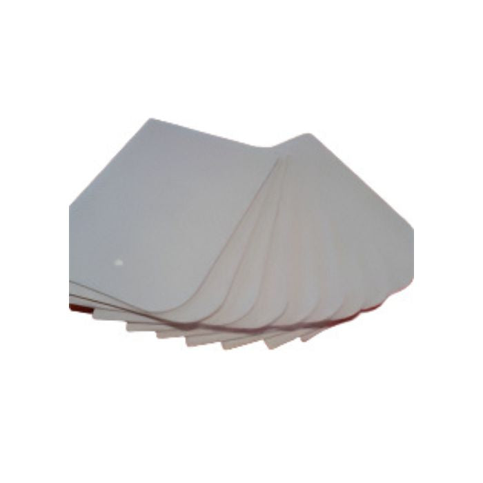 White plastic bog applicators designed for smooth application of body filler, putty, and automotive repair compounds.